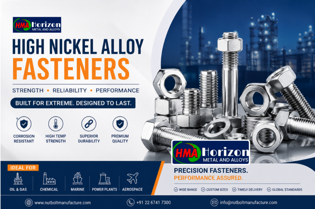 High Nickel Alloy Fasteners Manufacturer in India