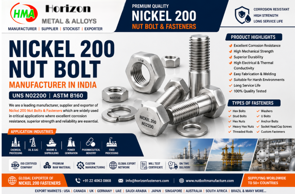 Nickel 200 NUTS BOLTS